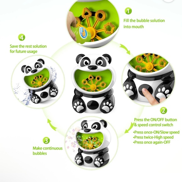 Panda bubble machine - Picture 3 of 4